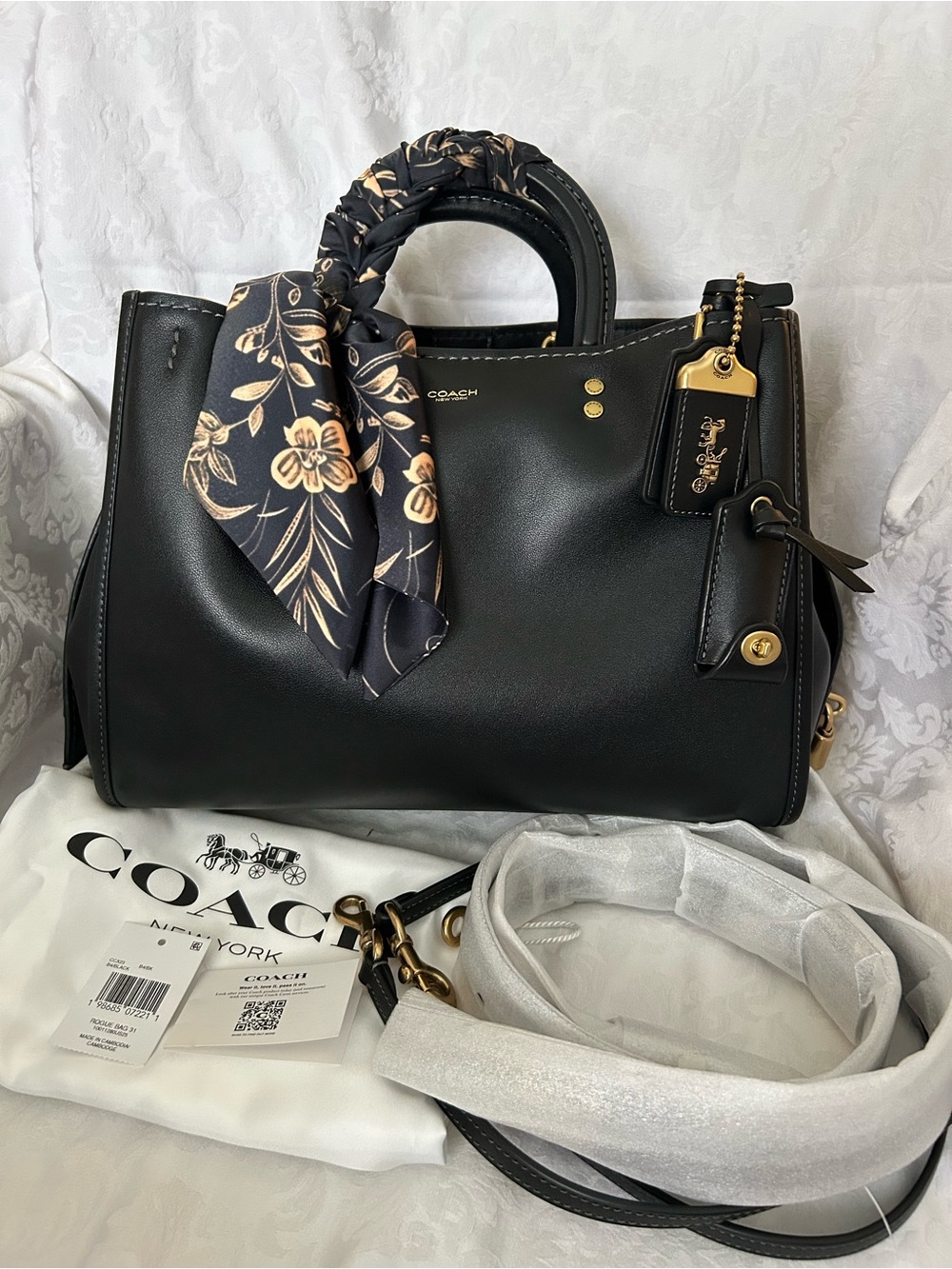 Coach Rogue 31 Black Leather